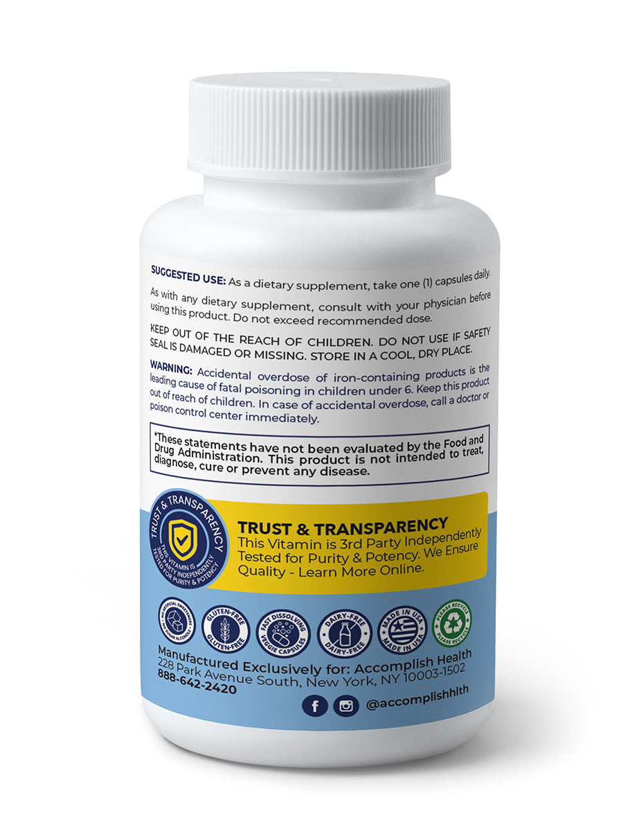 Multivitamin | +Probiotic +22.5 mg Iron | Capsule | 60 Count